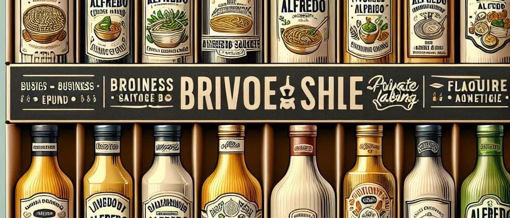 Three variations of Alfredo sauce jars with distinct packaging designs against a clean background