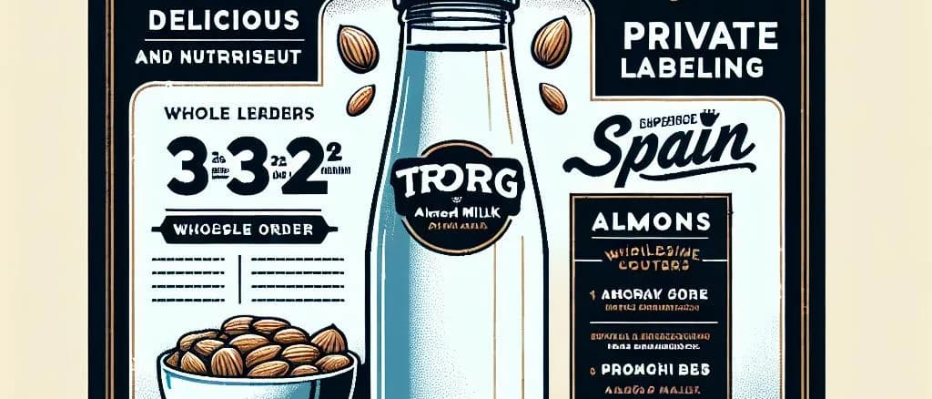 almond milk cartons and bottles