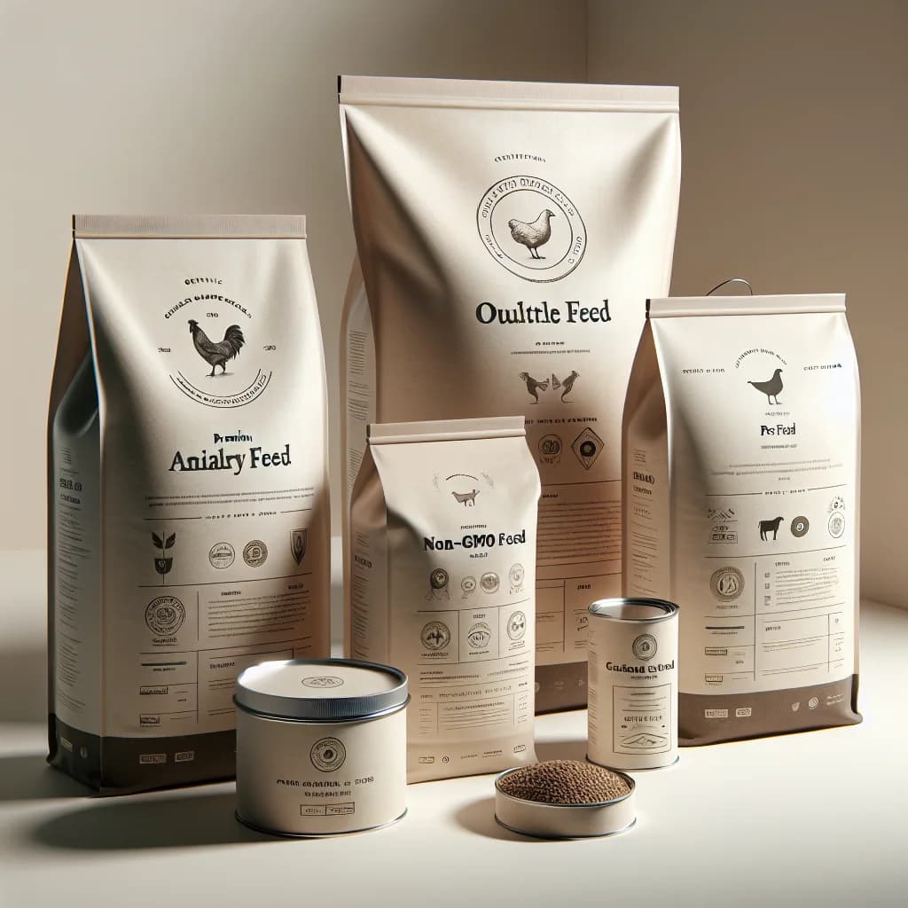 premium-animal-feed-varieties-packaging-background