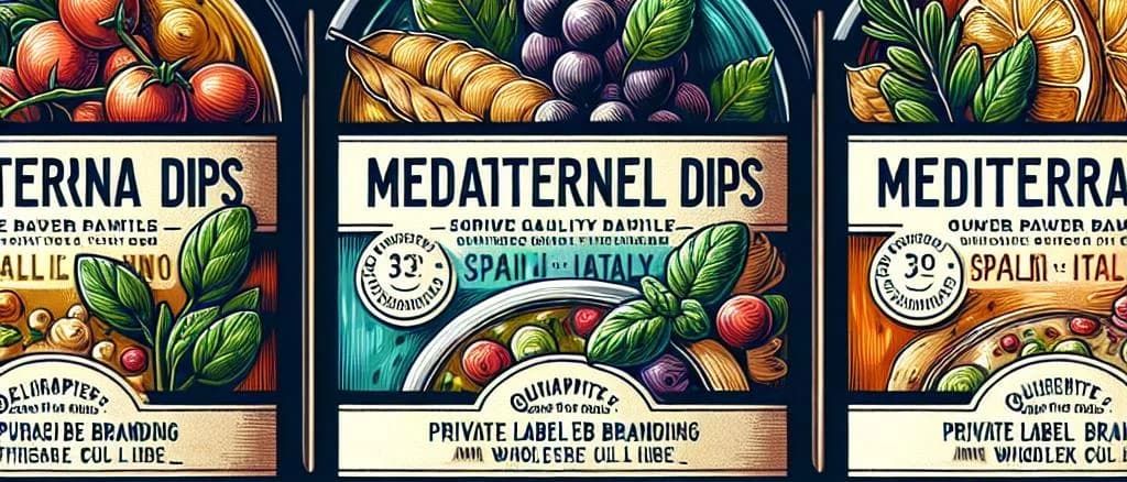 Assorted gourmet appetizers with various packaging on a wooden board