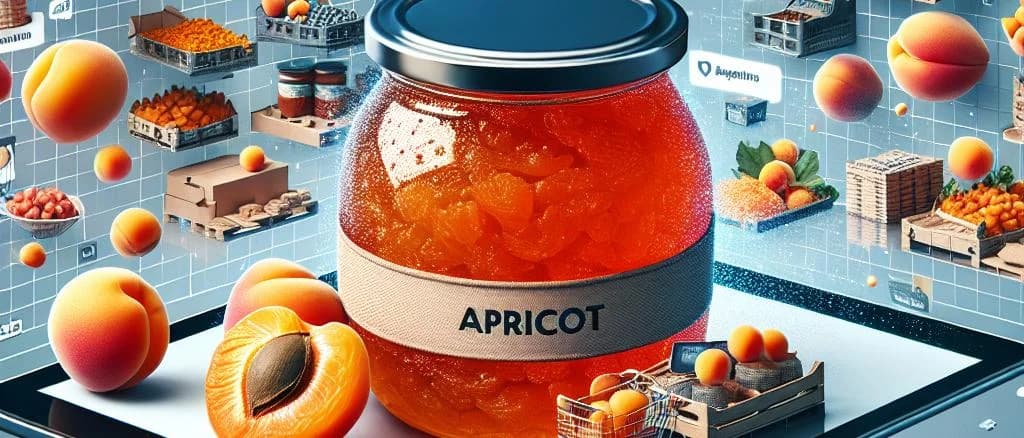 apricot variations with packaging on a wooden background