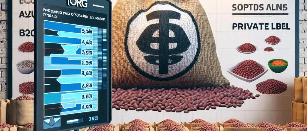 assorted azuki beans variations with rustic packaging on a wooden background