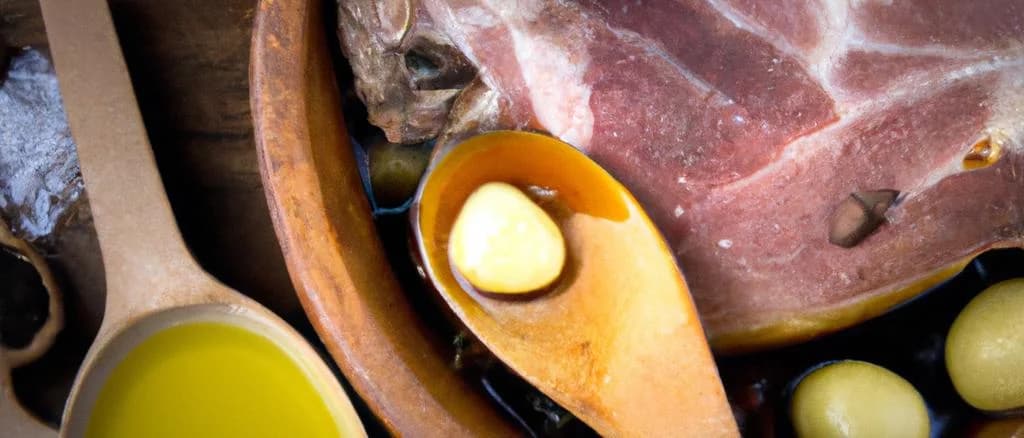 Boiled calf head product variations displayed with traditional and modern packaging on a wooden table