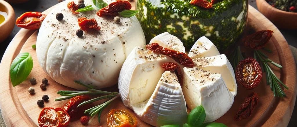 Burrata cheese in customizable packaging variations