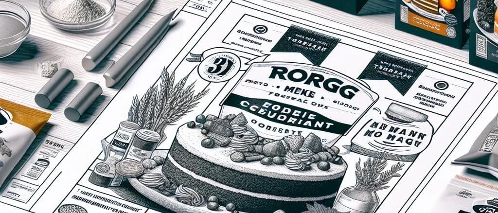 assorted cake mix variations with different packaging on wooden background