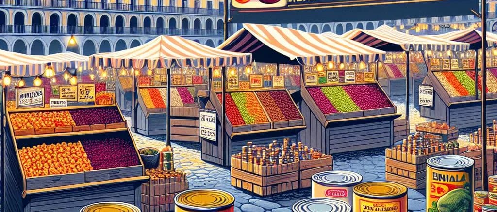 variety of packaged canned beet products with different labels and designs