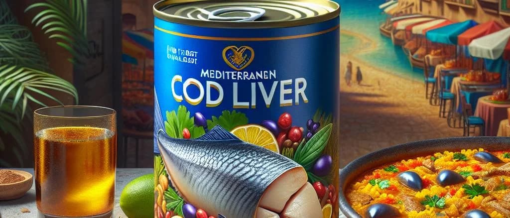 Various canned cod liver products with different packaging designs on a clean background