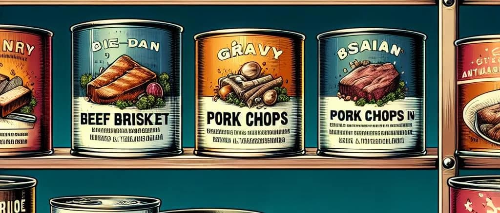 canned-meats-assortment-on-wooden-background