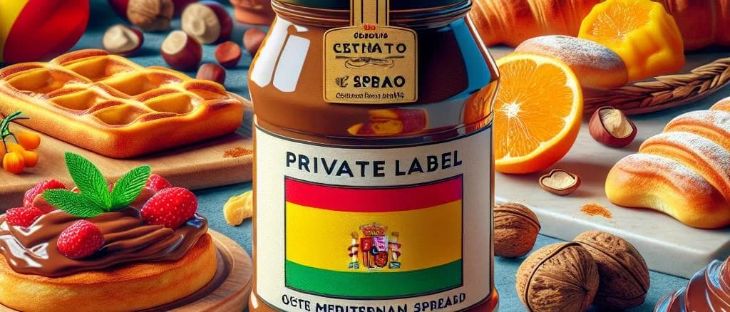 Assorted chestnut spread jars with diverse packaging on wooden background