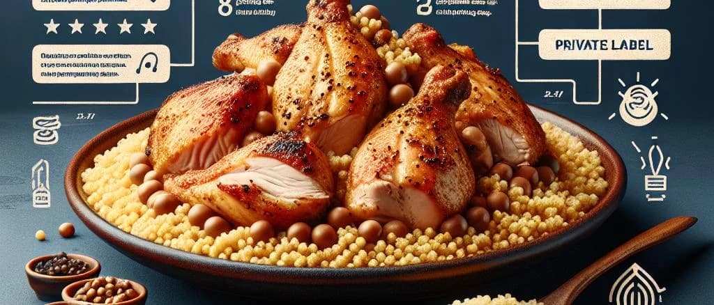 high-quality chicken couscous packaging with diverse designs