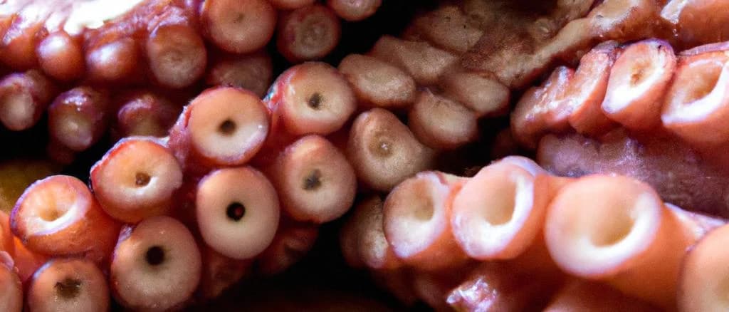 common octopus packaged for food distribution with variations