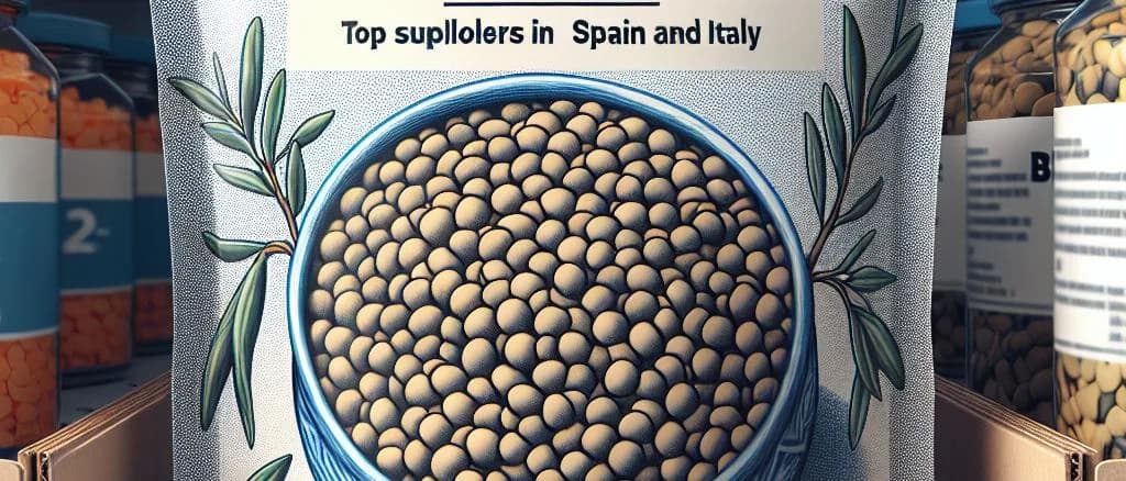 Variety of cooked lentils in different packaging options on a wooden kitchen surface