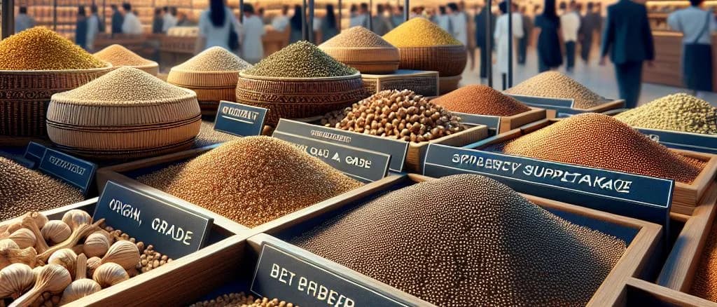 packaging and presentation of coriander seeds in various forms