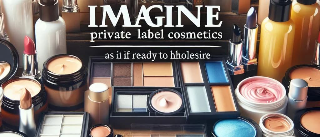 Premium cosmetic products in various packaging against a neutral backdrop