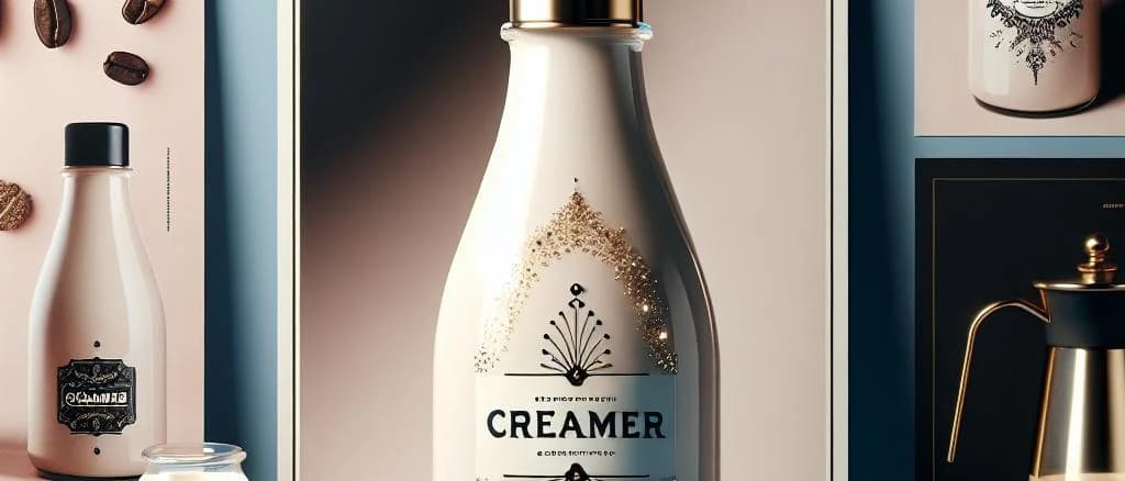 Assorted creamers in various packaging options with a neutral background