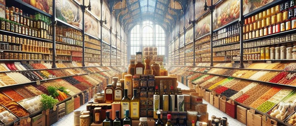 Selection of creamy food products in various sustainable packaging