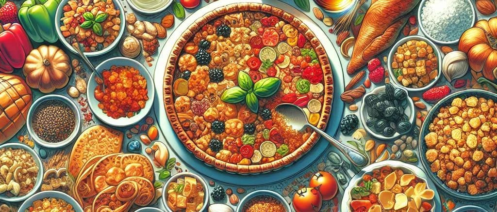 Assorted crumbles with varied packaging and backgrounds