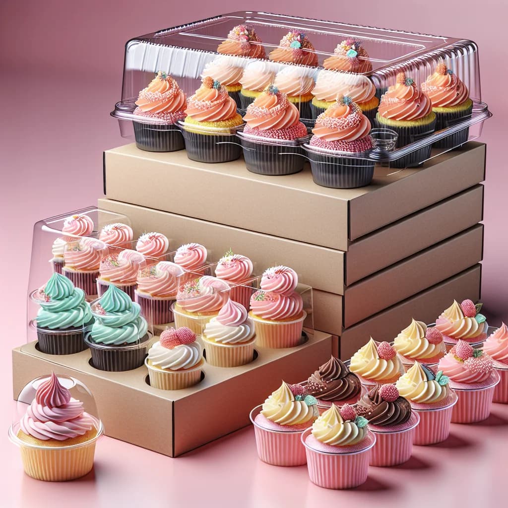 assorted gourmet cupcakes with decorative frosting, displayed on elegant backgrounds, ideal for bulk and wholesale sourcing