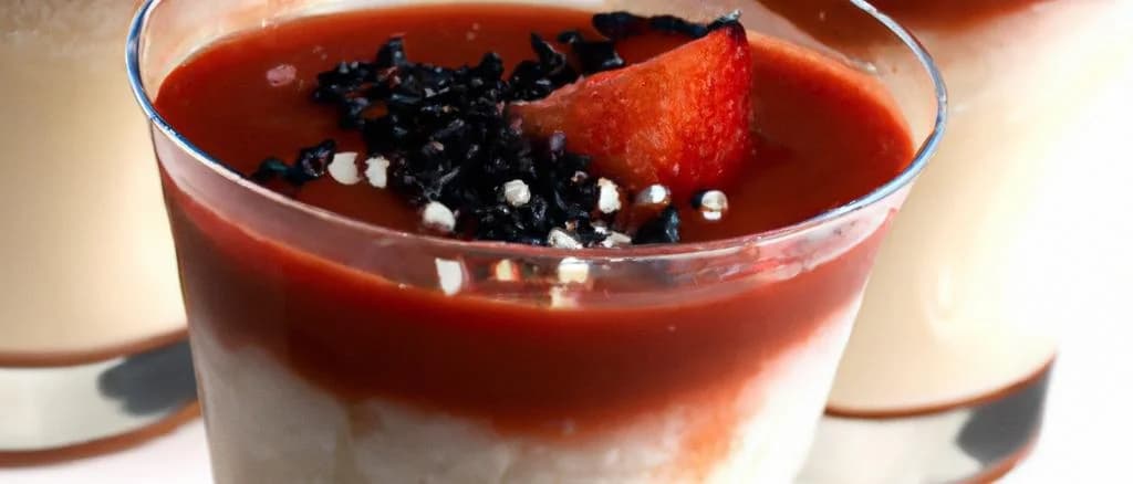 Assortment of dairy mousses with varied packaging on rustic wooden background