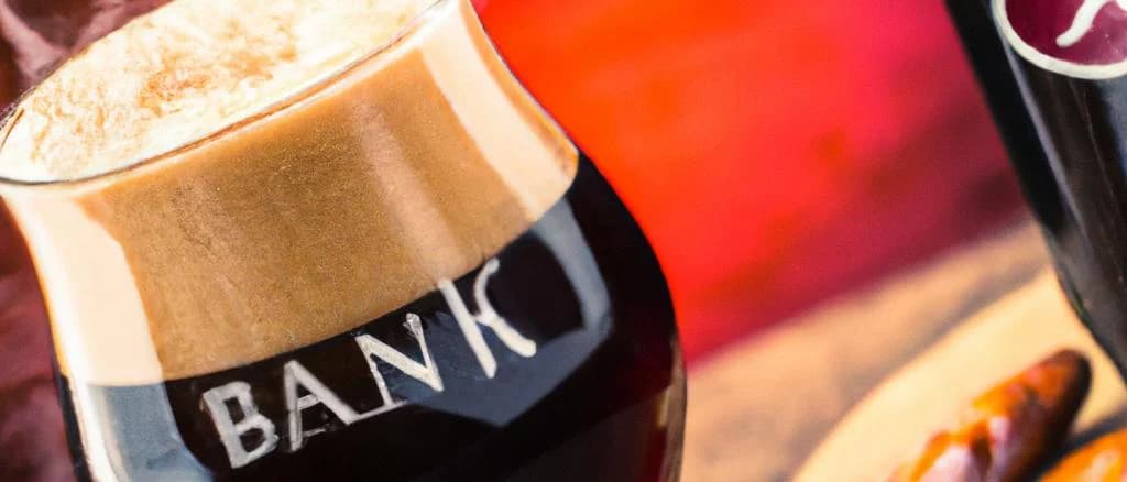 dark ales in various bottle designs with rich backgrounds