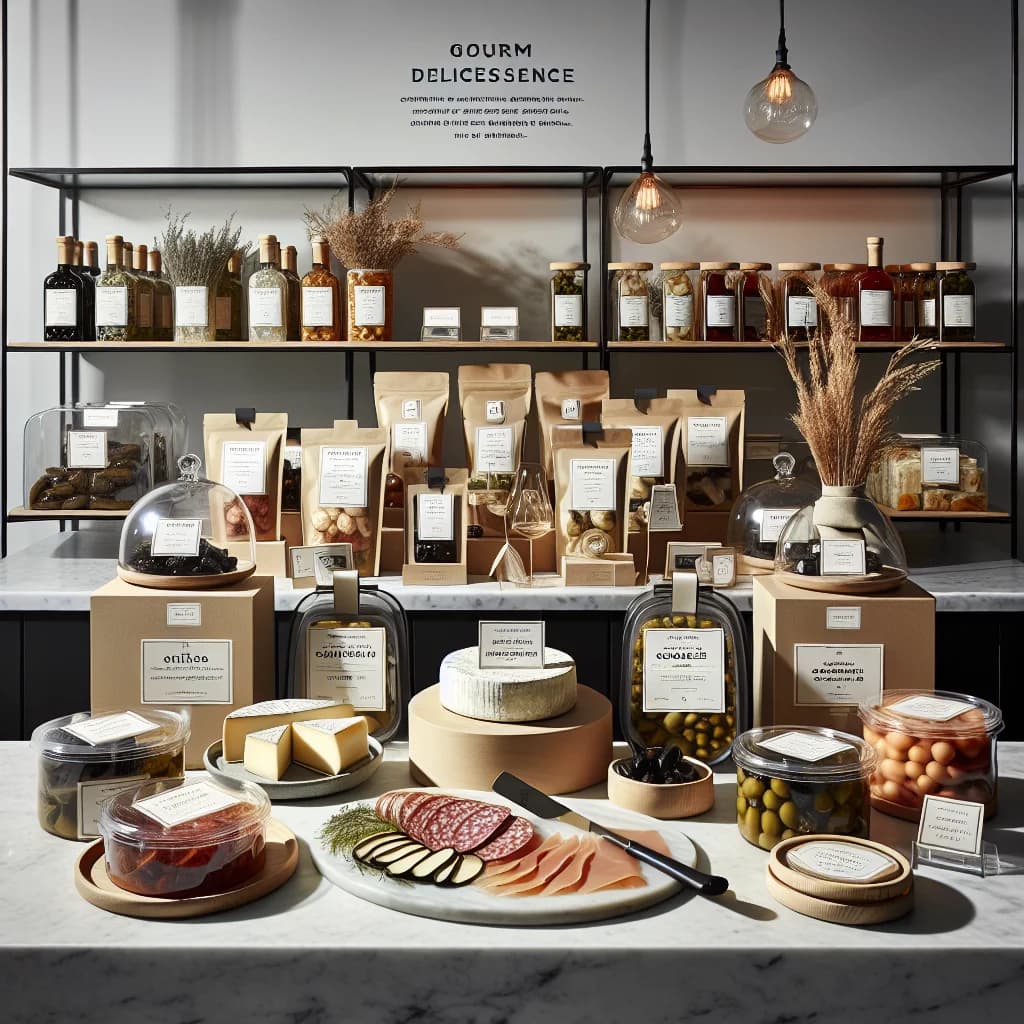 gourmet-delicatessen-products-on-display