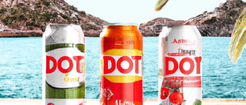 assorted diet soda cans on a minimalist background