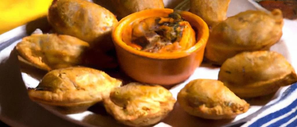 various Empiñonadas with different nut fillings on a wooden table