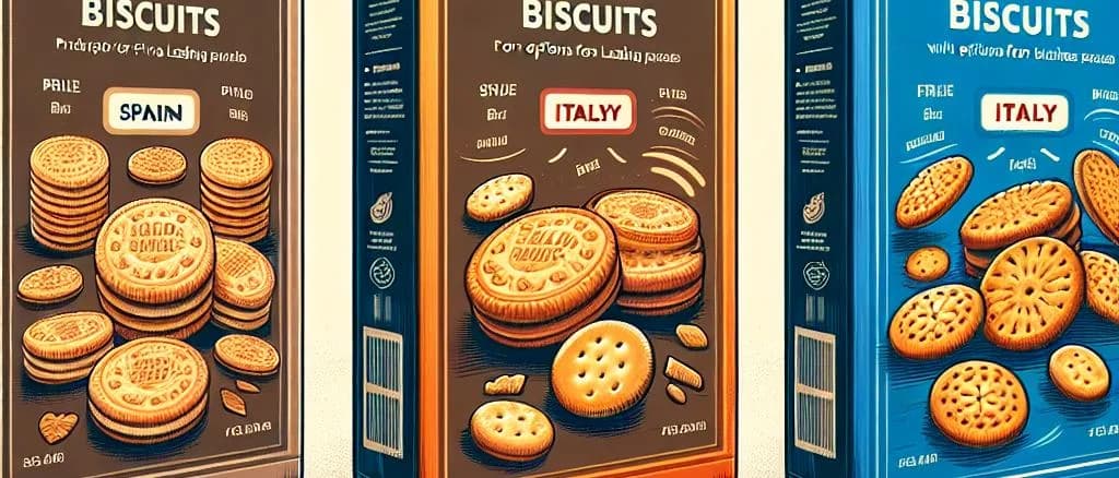 assortment of filled biscuits with different fillings on plain background