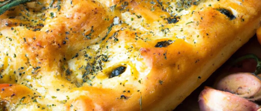 assorted filled focaccia presented on a rustic wooden table