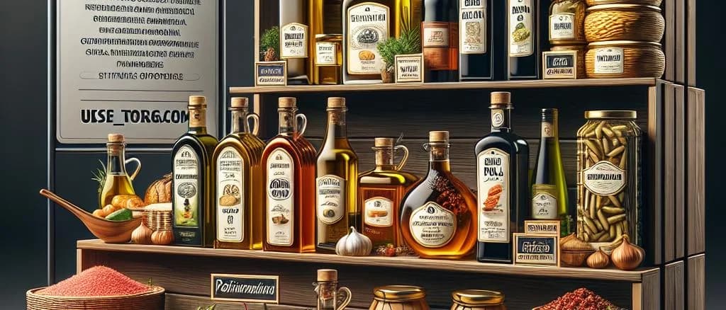 Diverse fine food products with sustainable packaging