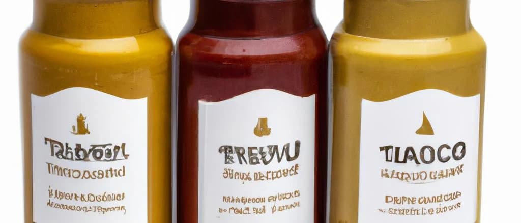 variety of fine mustard jars with different flavors and packaging