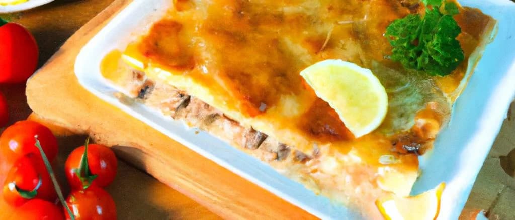 A selection of gourmet fish lasagnas with varied packaging