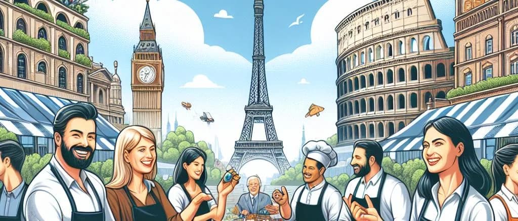 Variety of high-quality food ingredients in different packages