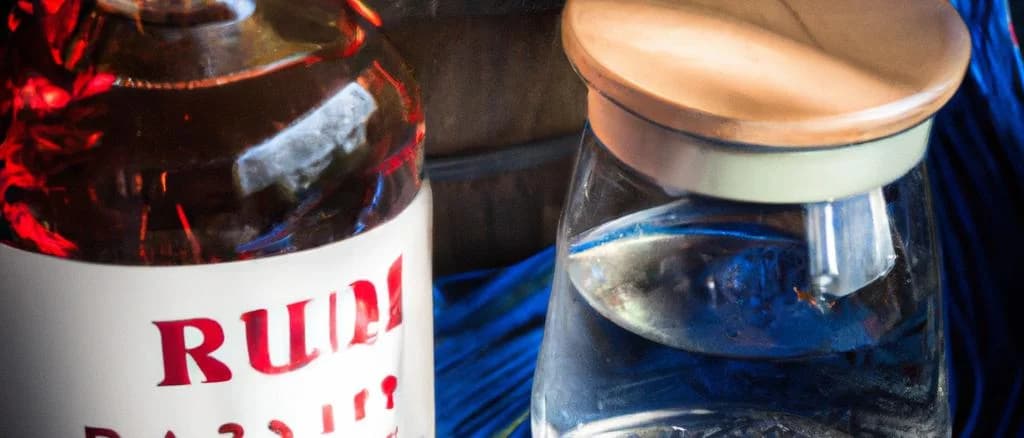 Various bottles of French rum with elegant labels on a wooden table