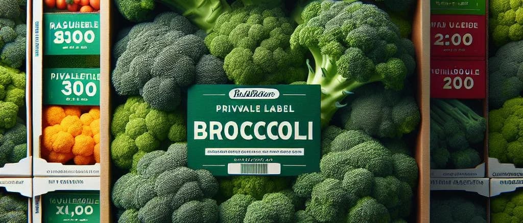 fresh broccoli variations on wooden table