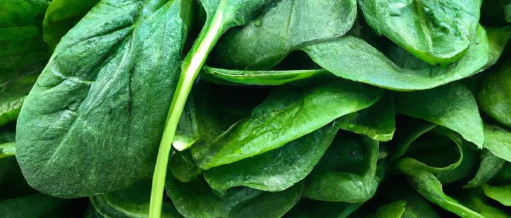 Fresh spinach leaves with various packaging options on a wooden background