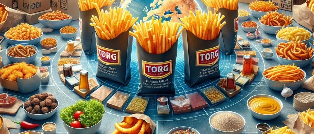 Variety of gourmet fries in different packaging