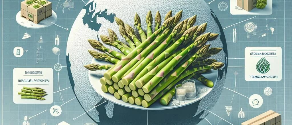 Frozen asparagus spears in diverse packaging for B2B buyers
