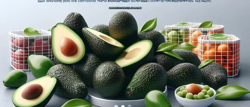 various frozen avocado products in sustainable packaging