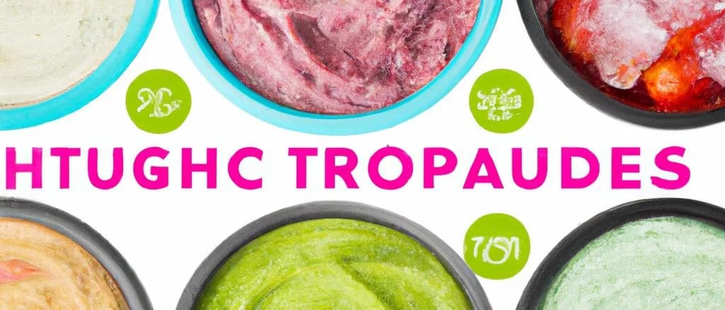 assortment of high-quality frozen dips in various packaging