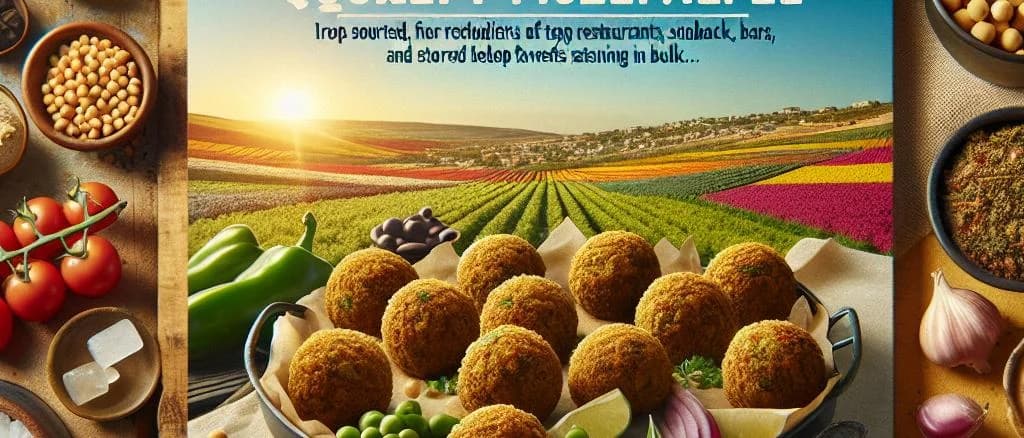 Assorted frozen falafel variations with packaging