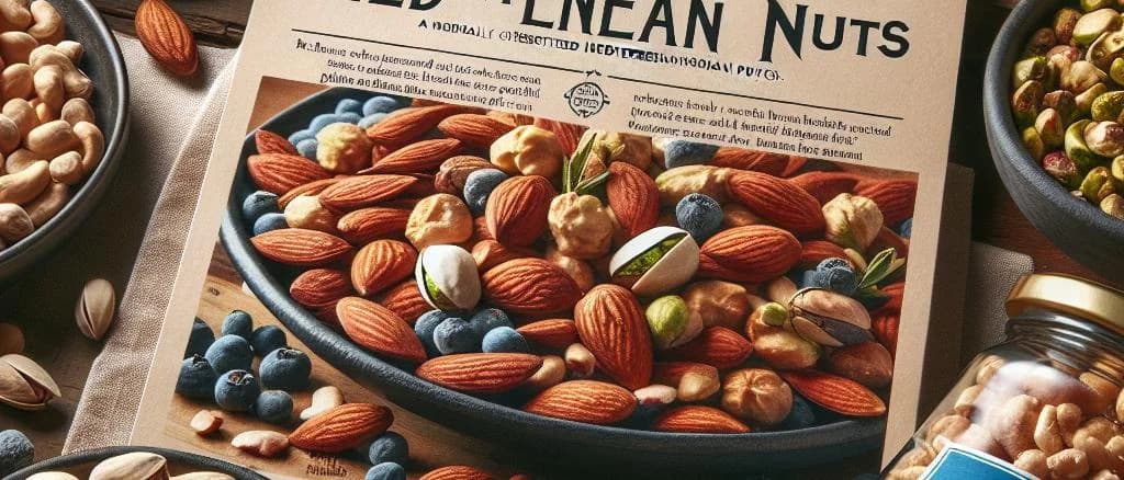 Variety of frozen nuts displayed in different packaging on a sleek, modern background