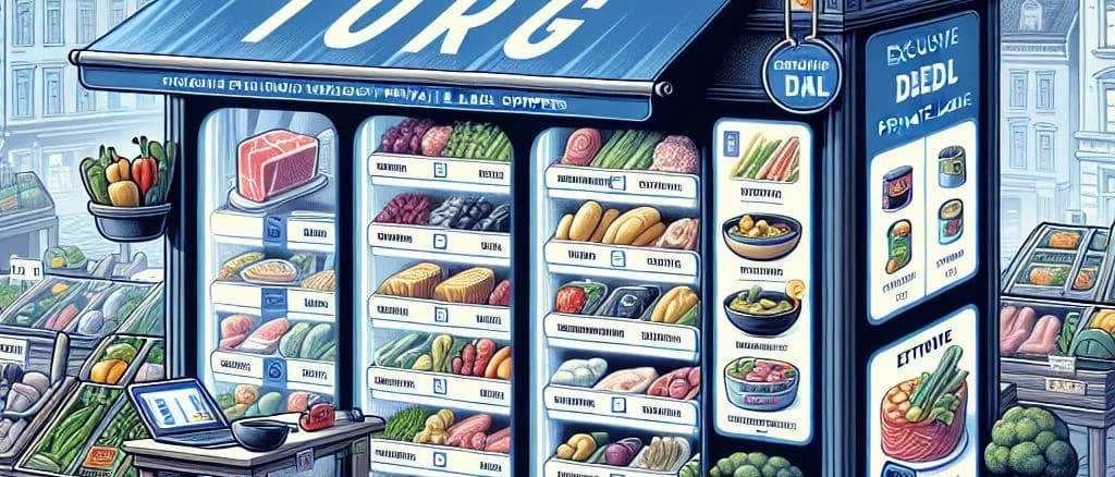 Frozen food stocks displayed in various packaging options