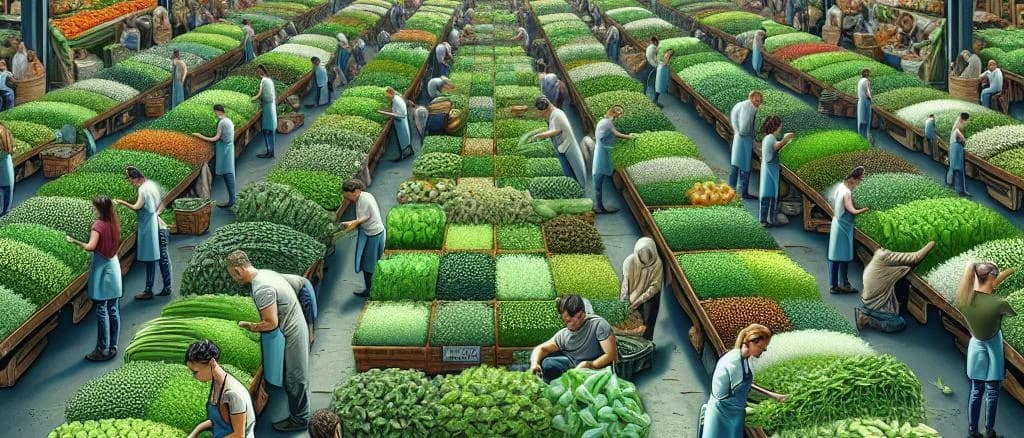 various garden cress packaging on wooden background