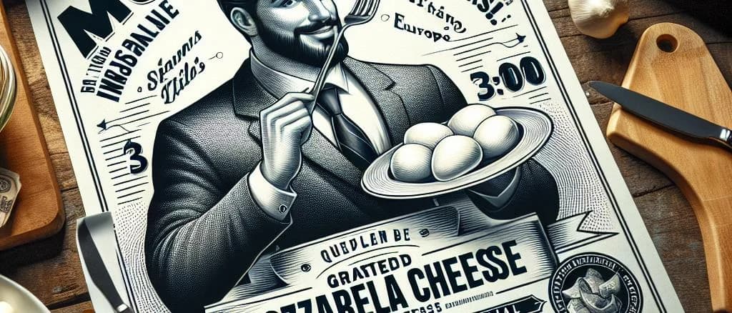 grated mozzarella cheese variations on a rustic backdrop