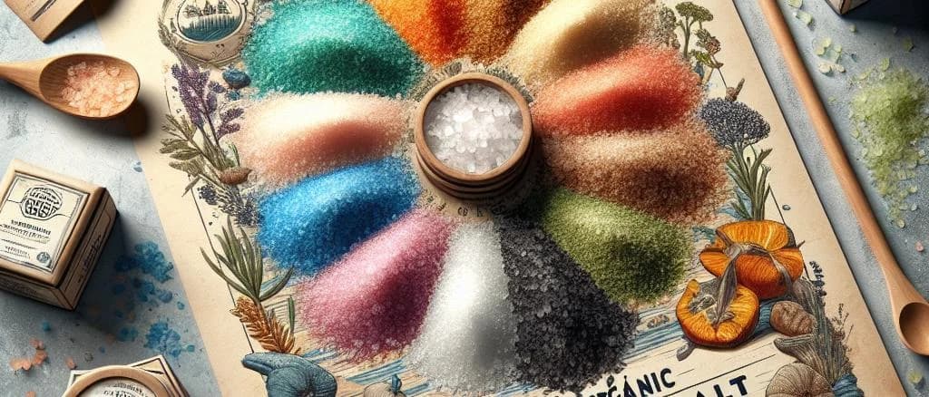 selection of Guerande salts with varying textures and packaging