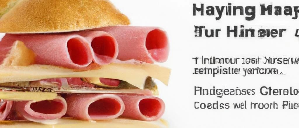 assorted gourmet ham sandwiches on wooden board