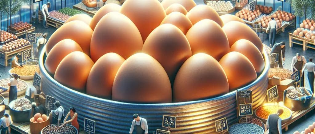 Hard boiled eggs in three packaging variations on a kitchen countertop