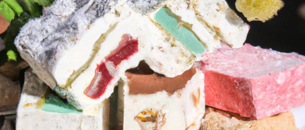 variety of iced nougat options with different packaging on a clean background