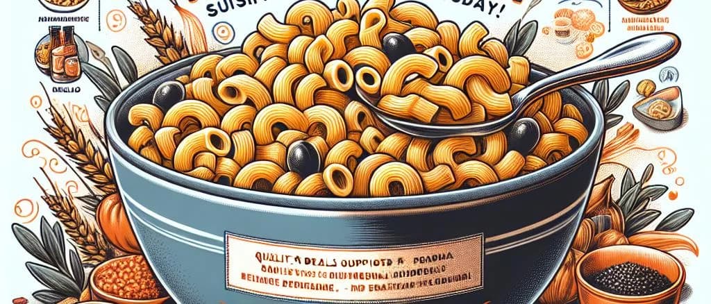 Assorted instant macaroni packaging on a wooden table